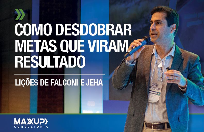 André Jeha no Podcast Gestão 360° da MaxUp, explicando como desdobrar metas empresariais que viram resultado com método e gestão.